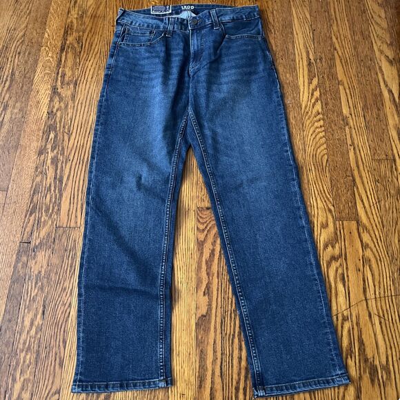 NWT Izod Men's 30x30 Saltwater Straight Fit Stretch Dark Wash Blue Jeans - Picture 1 of 9